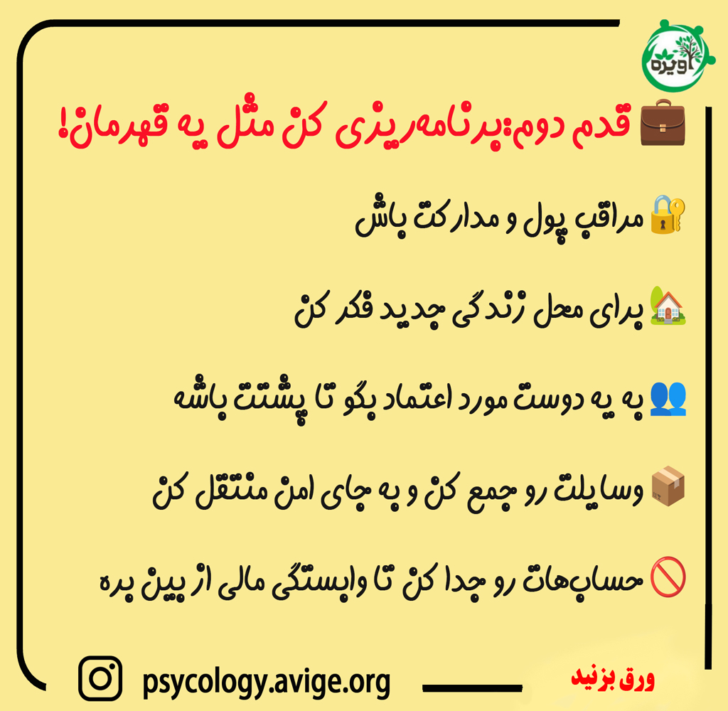 برنامه‌ ریزی برای پیدا کردن یک محل زندگی امن
