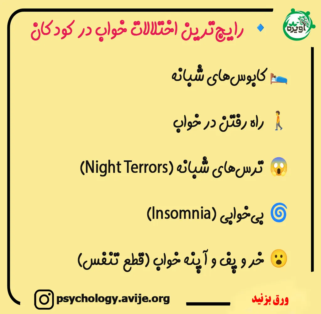 اختلالات خواب در کودکان