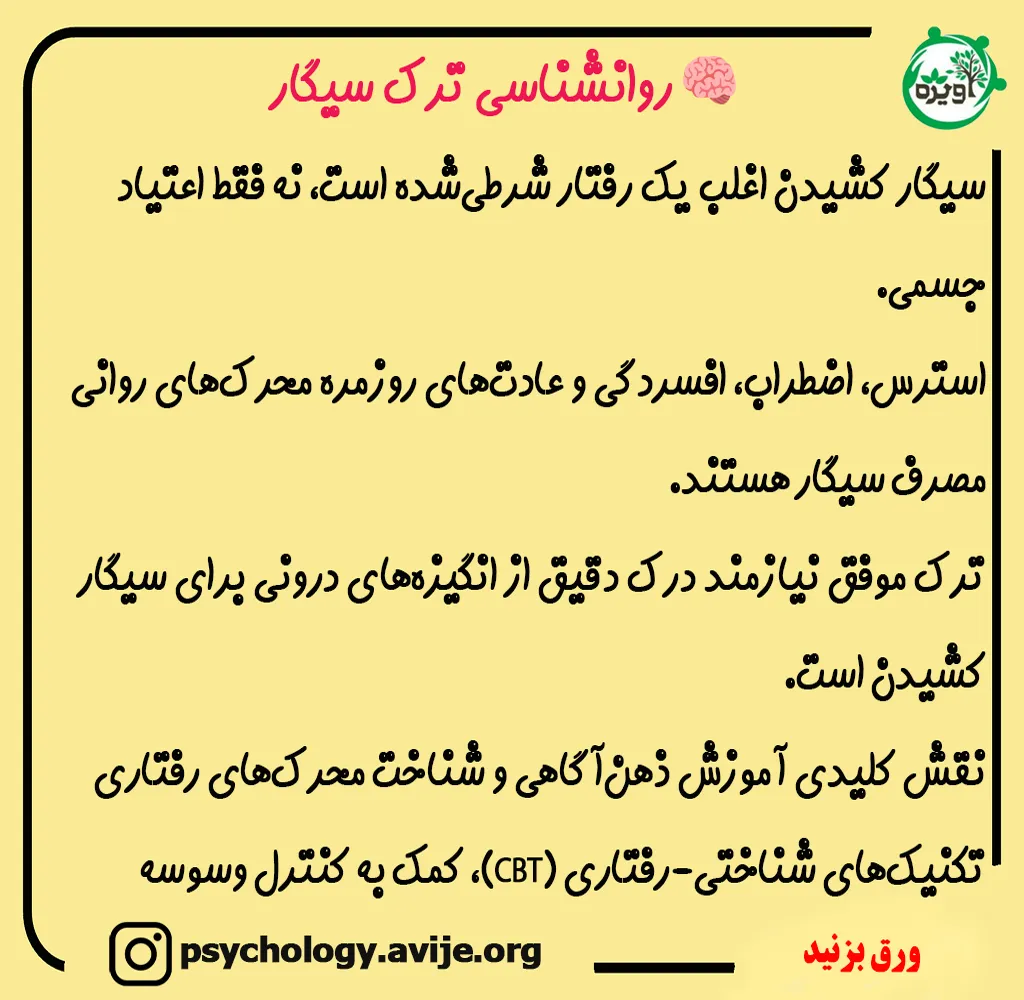 راهکار موثر مشاوره ترک سیگار