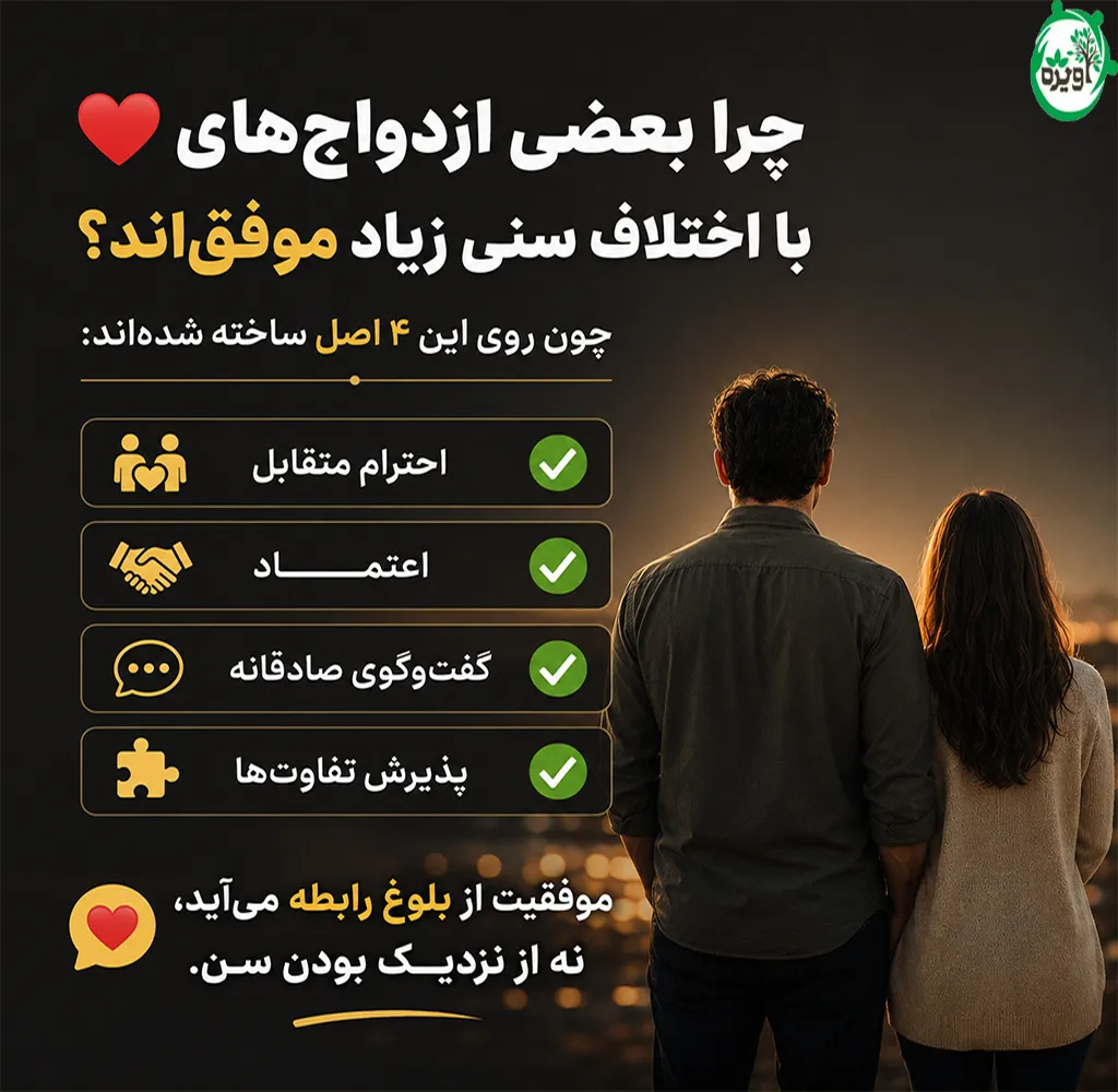 اختلاف سنی ۱۰ سال در ازدواج