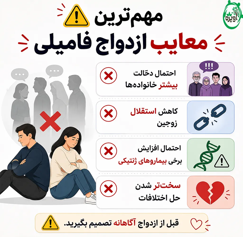 ازدواج فامیلی بهتر است یا غریبه