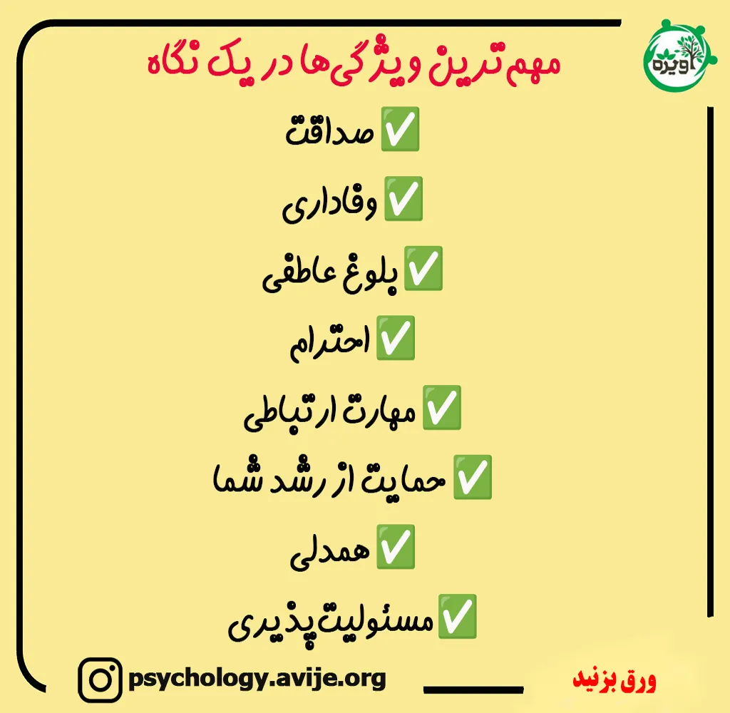 مهمترین ویژگی های همسر خوب