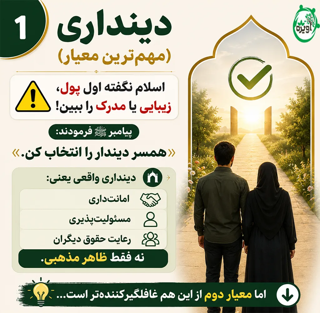 معیار مهم ازدواج در اسلام