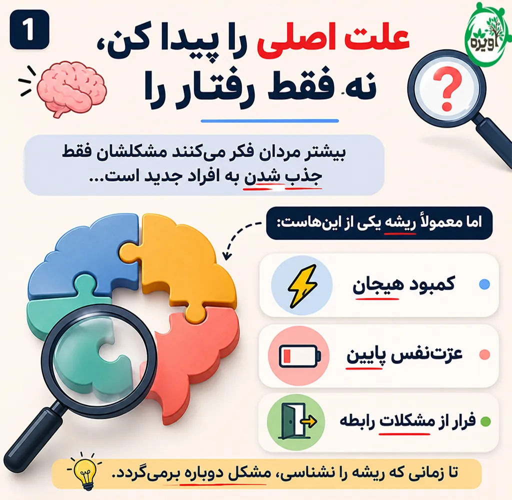 12 راهکار درمان تنوع طلبی مردان
