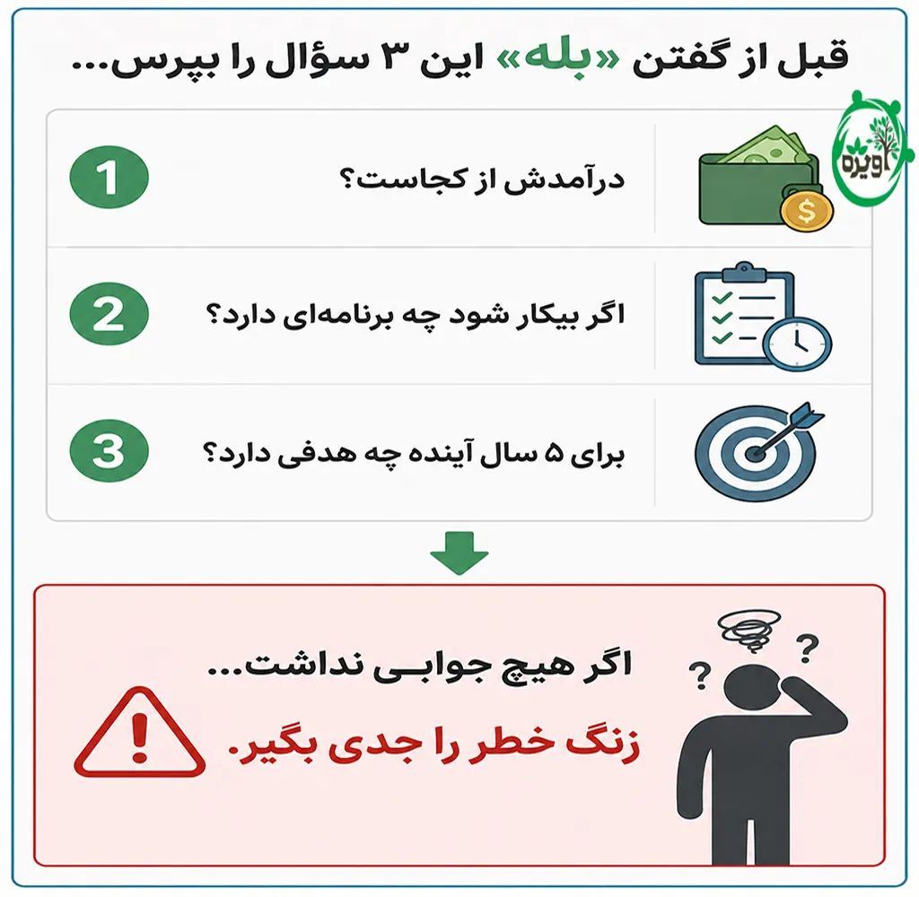 ازدواج با مرد بی پول