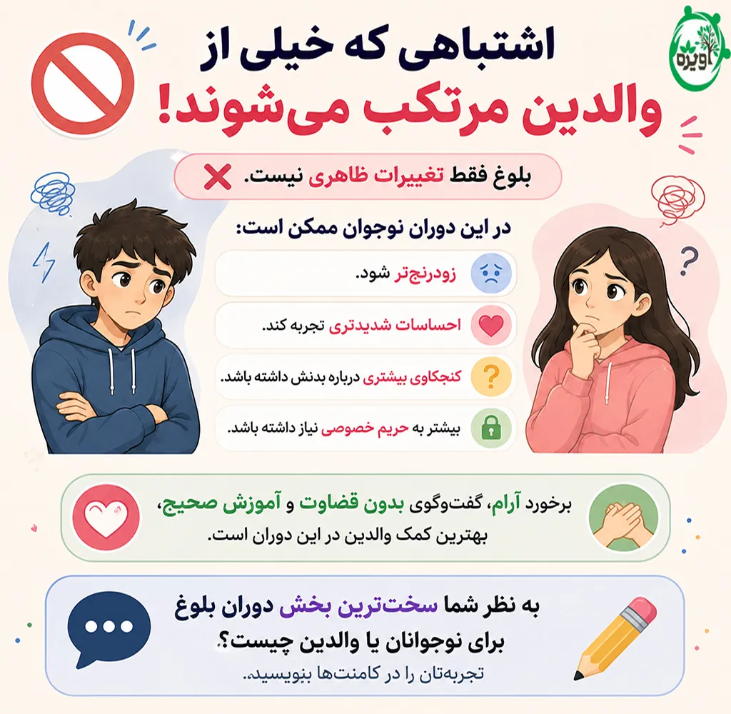 مشکلات دوران بلوغ دختر