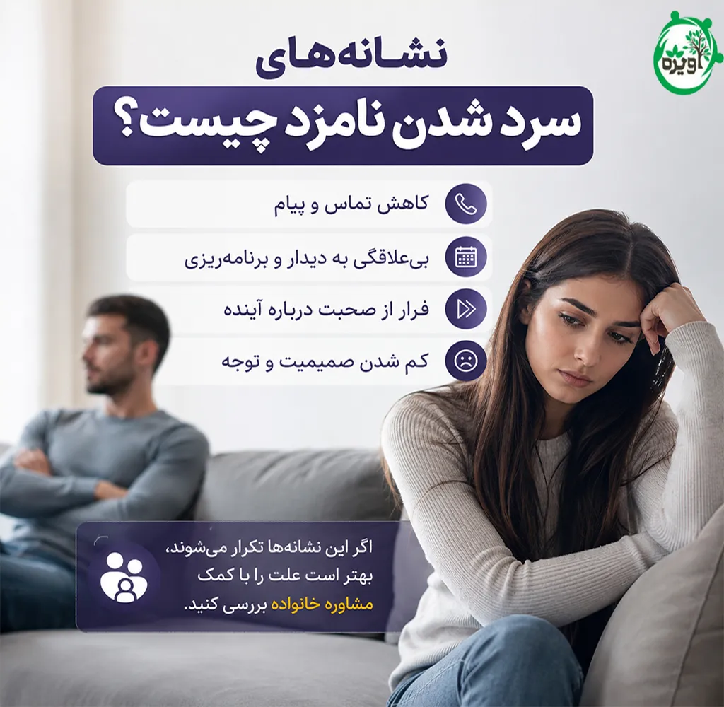 سرد شدن مرد در دوران نامزدی