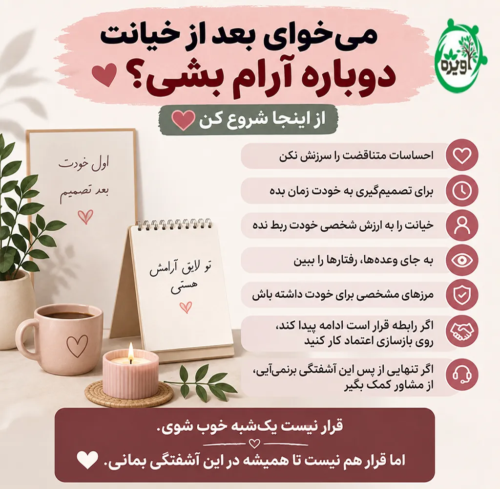 بعد از خیانت دیدن چه کنیم