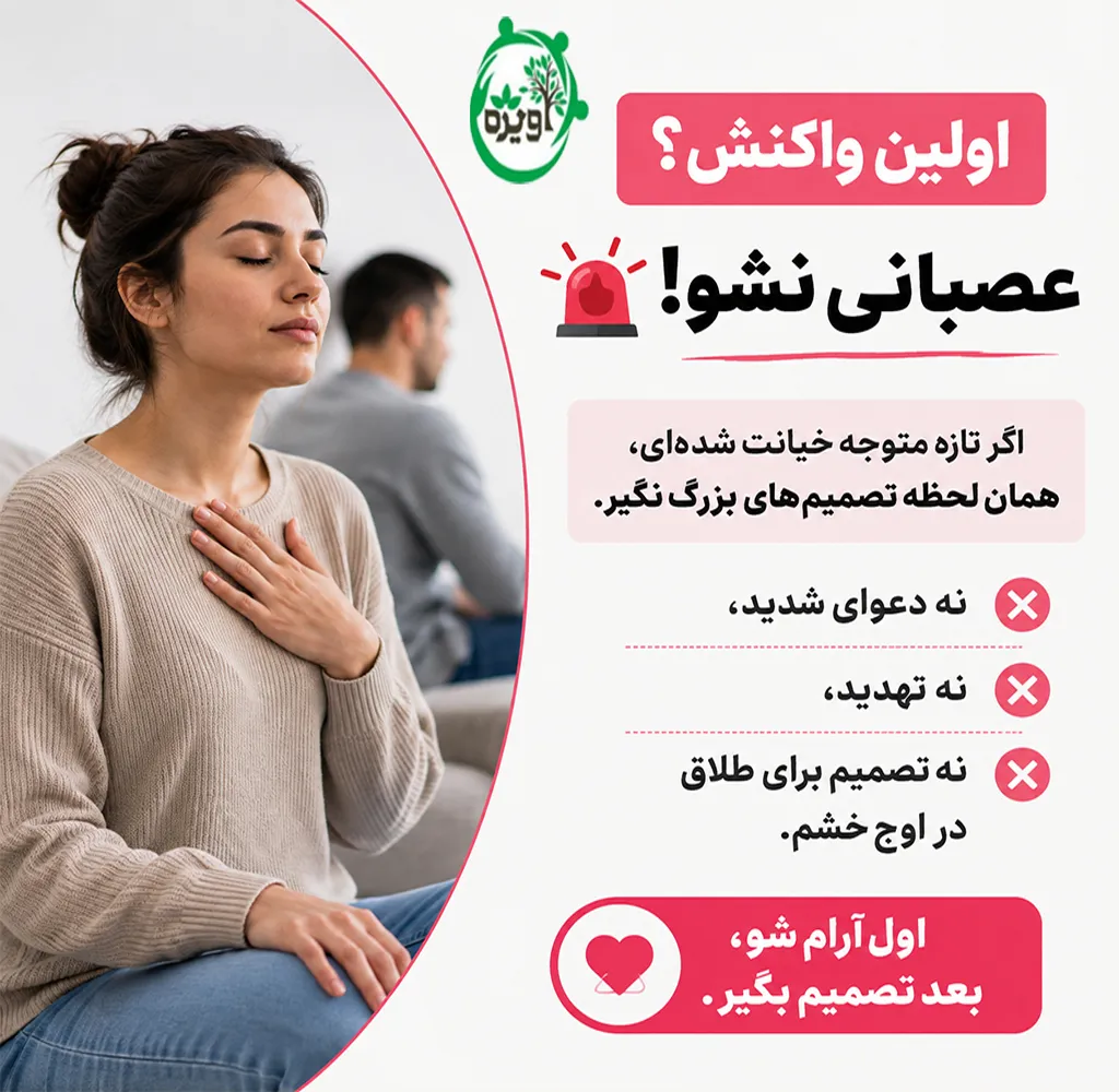 عکس العمل در برابر خیانت مردان
