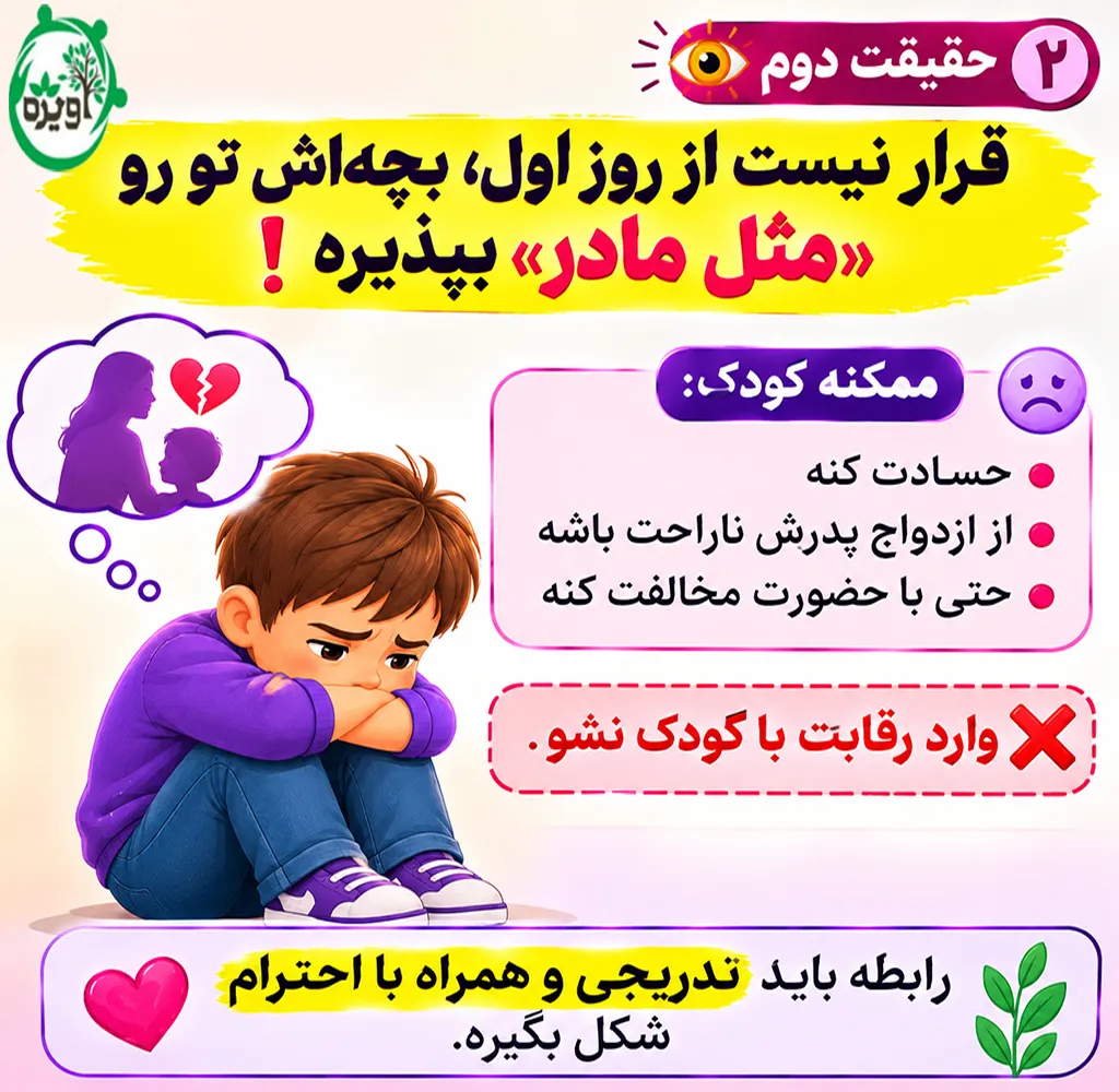 دلایل پشیمانی از ازدواج با مرد بچه دار