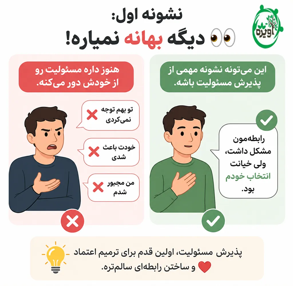 عدم پشیمانی بعد از خیانت