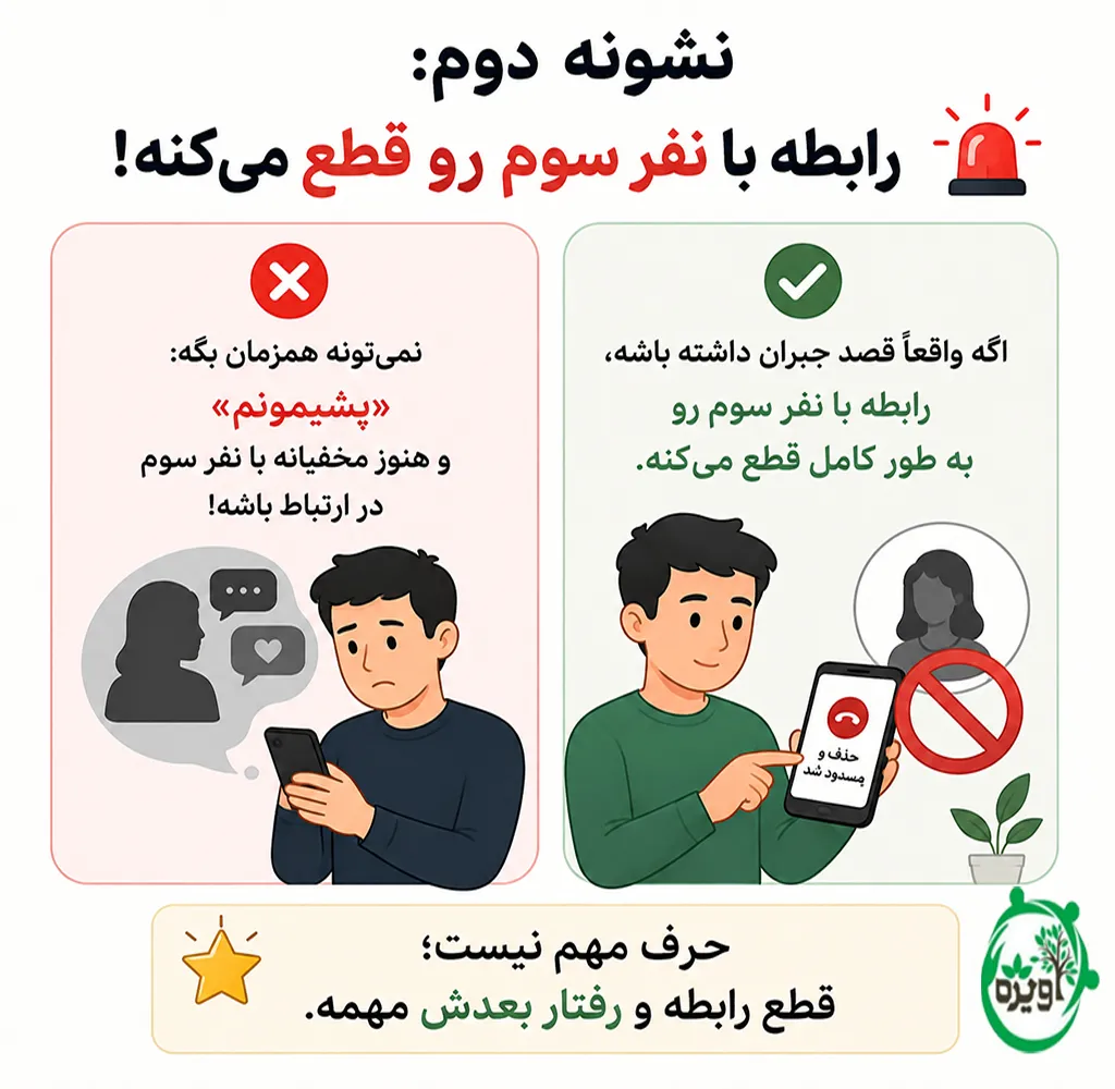 پشیمانی بعد از خیانت