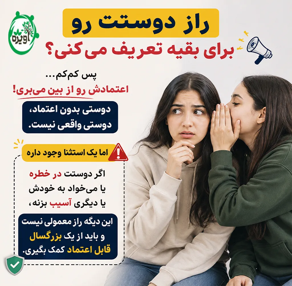 شما به عنوان نوجوان در انتخاب دوست واقعی به چه ویژگی هایی باید دقت کنید