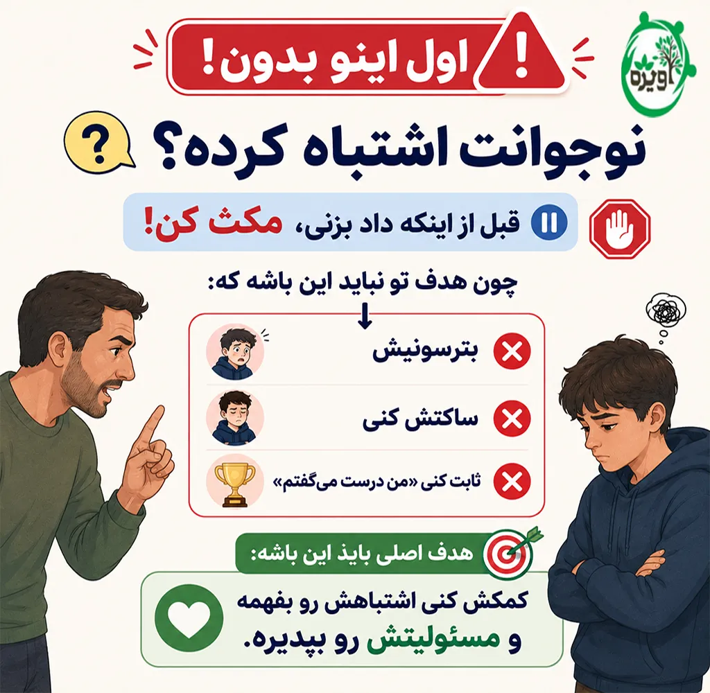 برخورد با نوجوان خطاکار